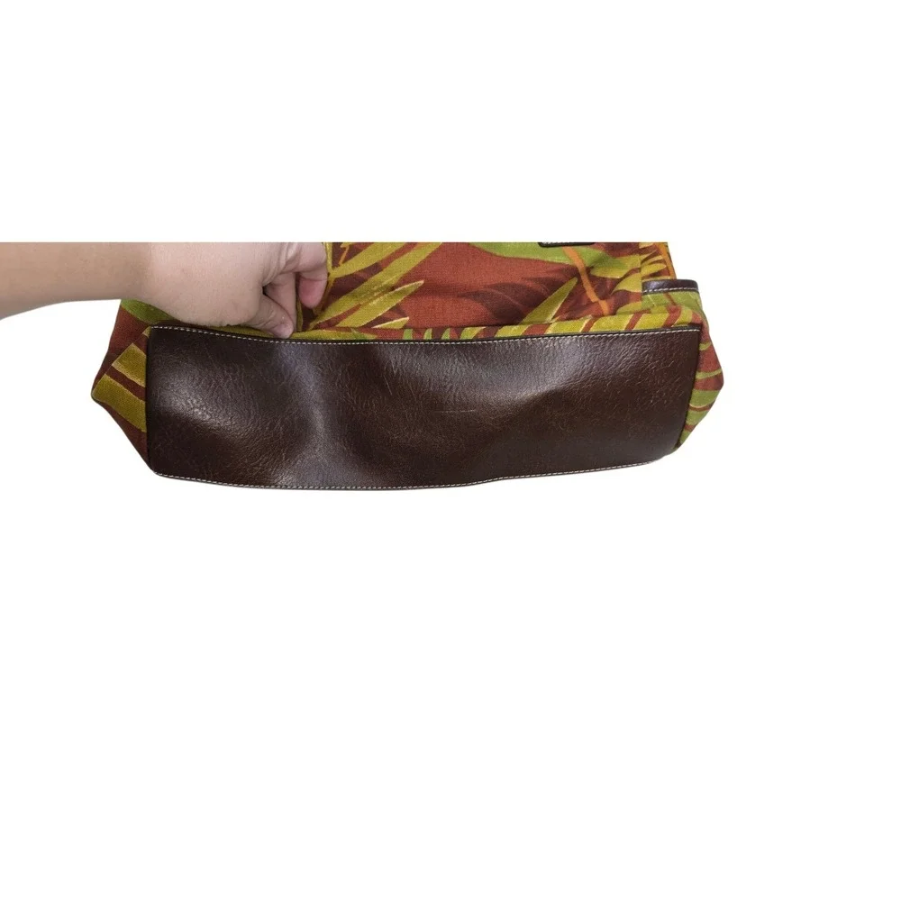 Relic Tropical Floral Canvas‎ Hobo Shoulder Bag Faux Leather canvas Handle Purse